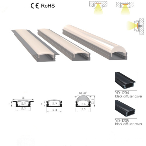 customized aluminum trimless LED track linear light profile